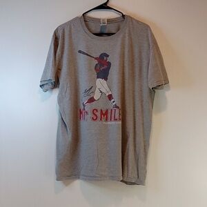 Gildan Softstyle T Shirt MLB Cleveland Indians Mr Smile Fransisco Lindor XL NICE